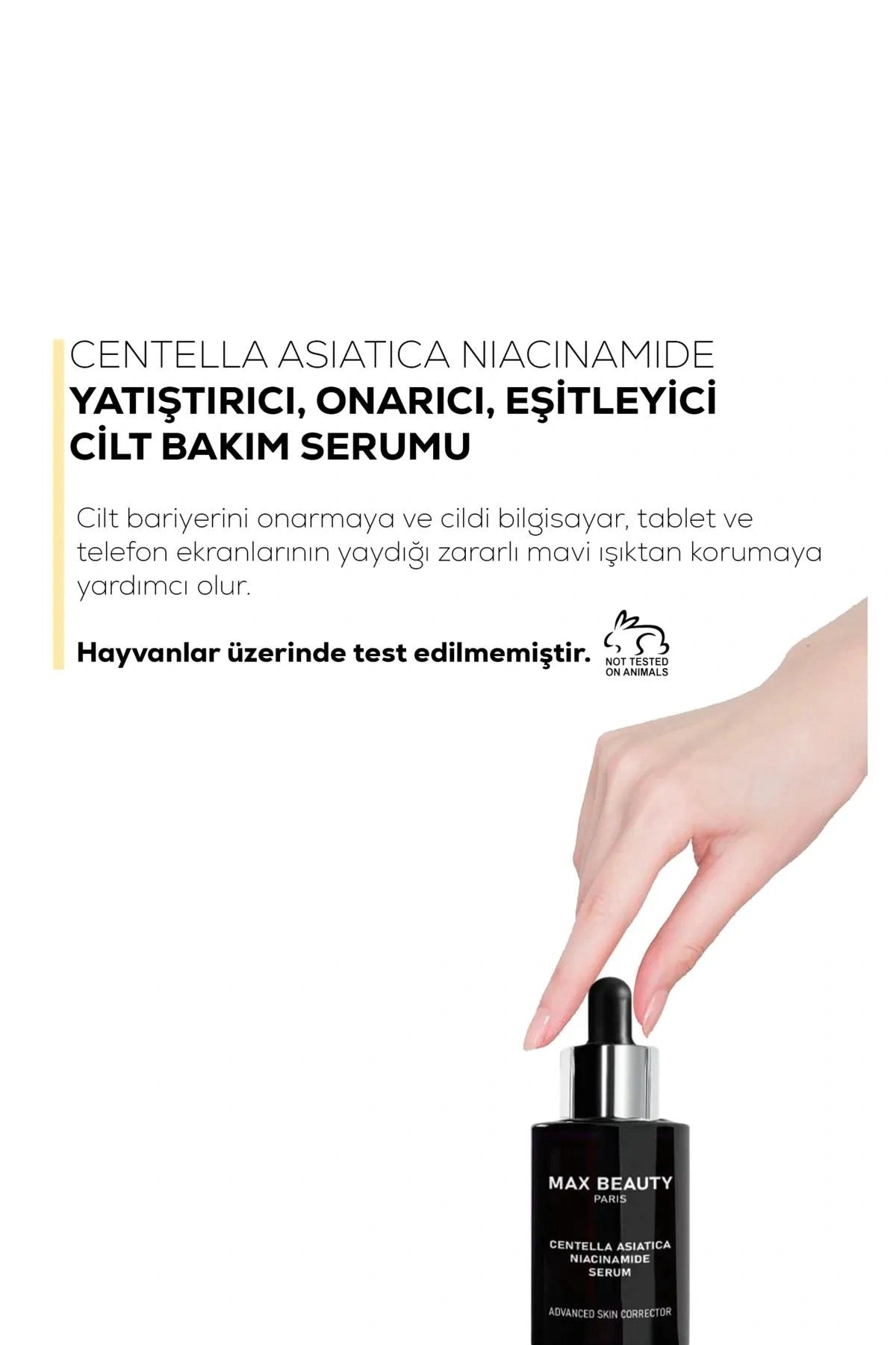 MAX BEAUTY PARİS Centella Asiatica Niacinamide Serum Görseli 2